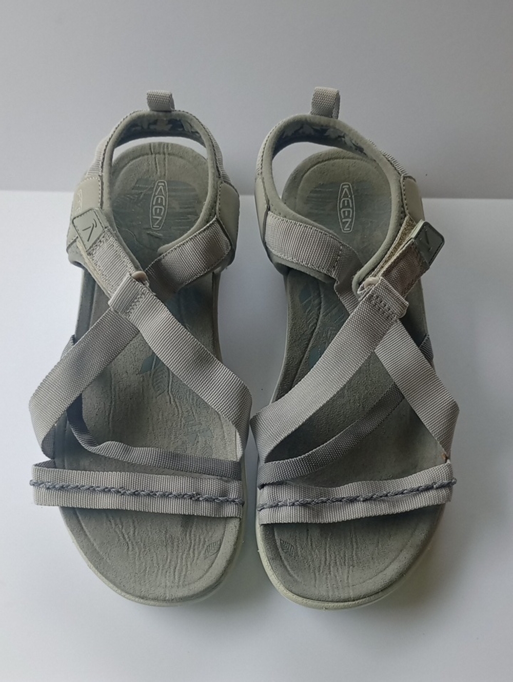 Size 10 Keen Maya Gray Strap Sandals Waterproof Hiking Trekking Travel Swimming - Picture 1 of 10